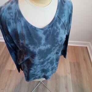 Style &Co XL Navy Tie Dyed  Sweatshirt